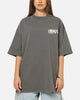 Carre Tag Mock Neck T-Shirt Black Acidwash