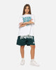 Mitchell & Ness Miami Dolphins Stars & Text Mesh Shorts Deep Sea Teal