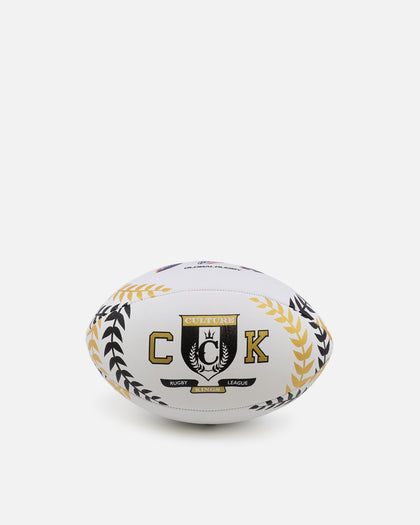 Culture Kings NFS Rugby Ball 24 White/Black/Gold.