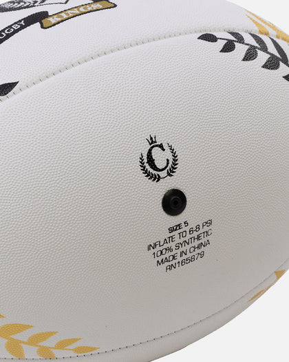 Culture Kings NFS Rugby Ball 24 White/Black/Gold.