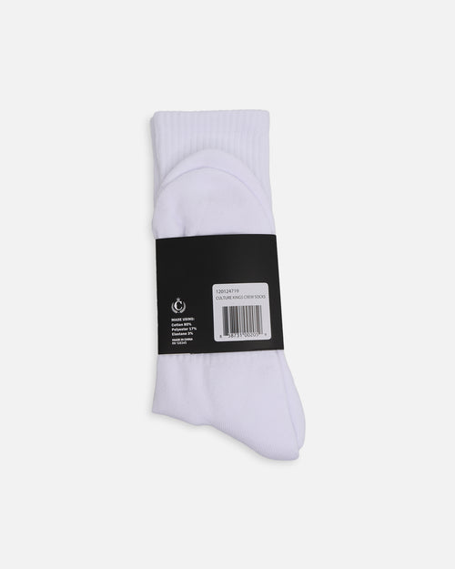 Culture Kings CK NFS Crew Socks White/Black