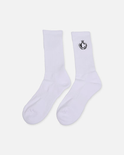 Culture Kings CK NFS Crew Socks White/Black