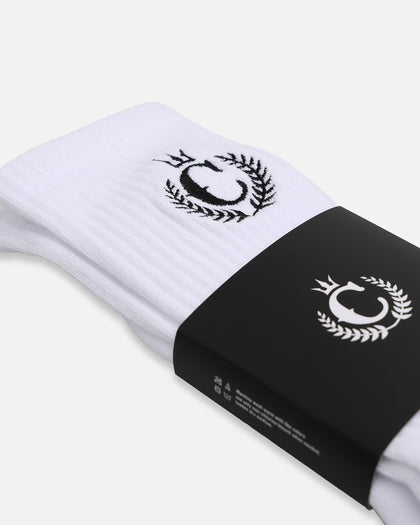 Culture Kings CK NFS Crew Socks White/Black