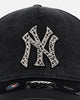 Pro Standard New York Yankees 'Yankees Raffia Applique' Strapback Black Acidwash