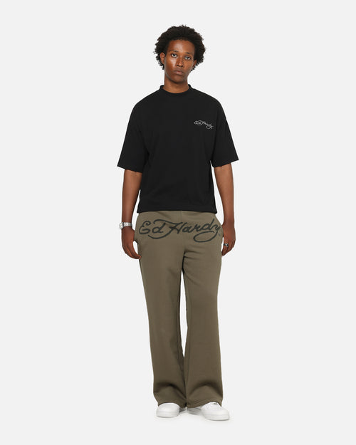 Ed Hardy Dragon Trackpants Washed Olive