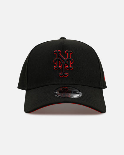 New Era New York Mets 'Easy Black And Scarlet' 9FORTY A-Frame Snapback Black/Scarlet