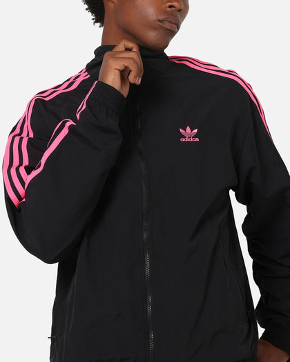 Adidas Firebird Track Jacket Black/Lucid Pink