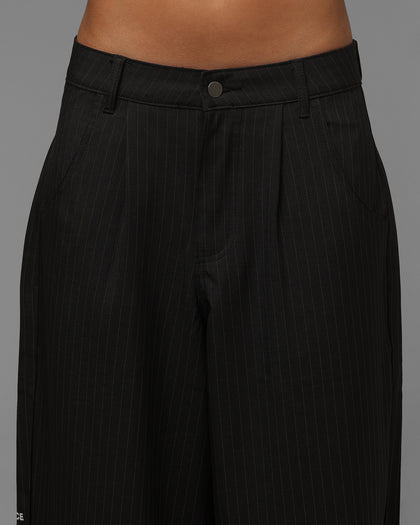 Loiter Eastern Bloc Pinstripe Trousers Black Pinstripe