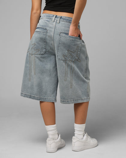 Loiter Star Born Jorts Light Blue