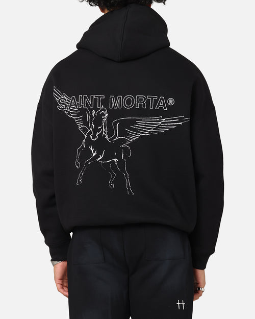 Saint Morta Liberty Boxy Hoodie Black
