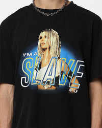 Britney Spears Slave Vintage T-Shirt Washed Black