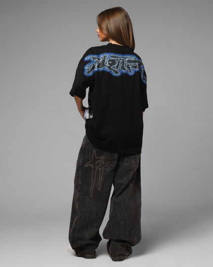 Loiter Airbrush Panther T-Shirt Black