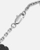 Saint Morta Onyx Clover Bracelet White Gold
