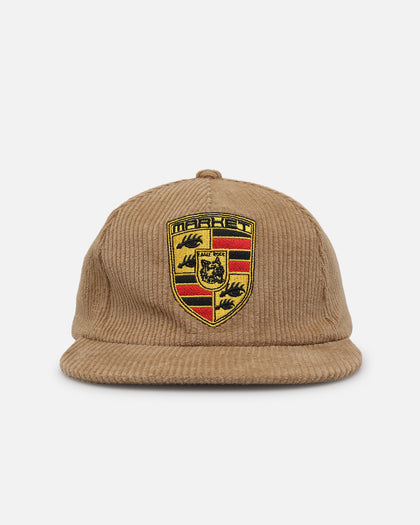 Market Ultimate Performance 5 Panel Corduroy Snapback Khaki