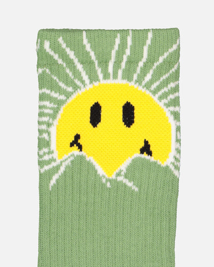 Market X Smiley Sunrise Socks Basil