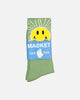 Market X Smiley Sunrise Socks Basil