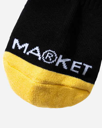 Market X Smiley Sunrise Socks Black