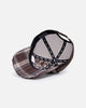 Von Dutch Gingham Trucker Snapback Brown