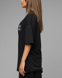 Loiter Jet Stream T-Shirt Black Acidwash