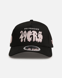 New Era San Francisco 49ers 'Drip Glow Script' 9FORTY A-Frame Snapback Black/Pink