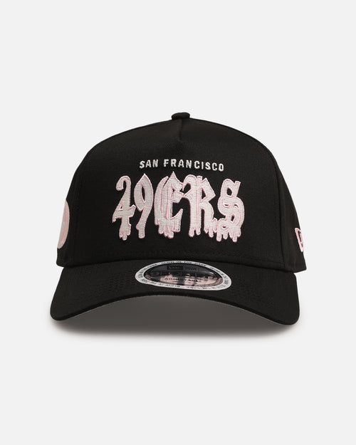 New Era San Francisco 49ers 'Drip Glow Script' 9FORTY A-Frame Snapback Black/Pink