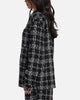 XXIII Boucle Tweed Zip Jacket Black/White