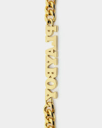 Playboy PB Iced Choker 10mm Chain Gold