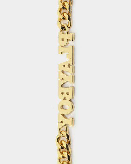 Playboy PB Iced Choker 10mm Chain Gold