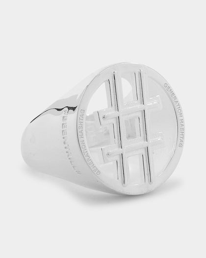 BEENTRILL Generation Hashtag Ring Sterling Silver