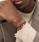 Guess Mainline Frontier 15mm Bracelet Chocolate Brown