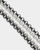 Loiter 18" Split Chain Necklace Black/Silver/Green