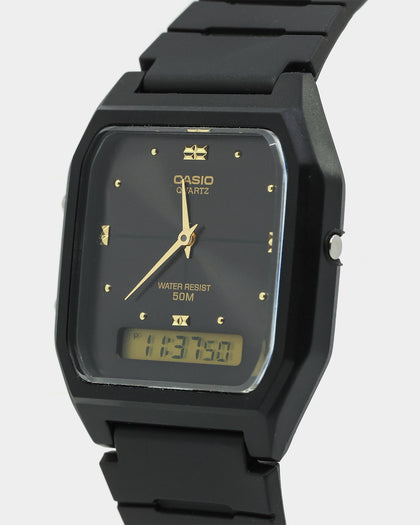Casio AW48HE-1A Watch Black/Gold