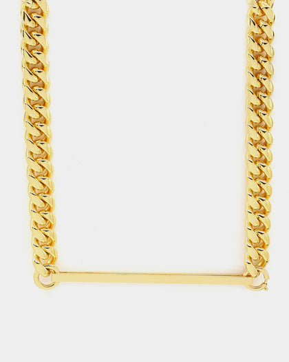 Saint Morta Custom Alpha 5 Letter Chain Gold