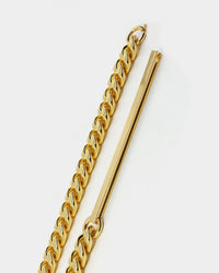 Saint Morta Custom Alpha 5 Letter Chain Gold