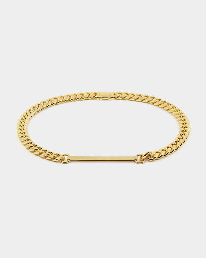 Saint Morta Custom Alpha 4 Letter Chain Gold