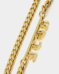 Saint Morta Custom Alpha 4 Letter Chain Gold