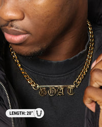 Saint Morta Custom Alpha 4 Letter Chain Gold