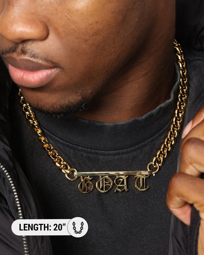 Saint Morta Custom Alpha 4 Letter Chain Gold