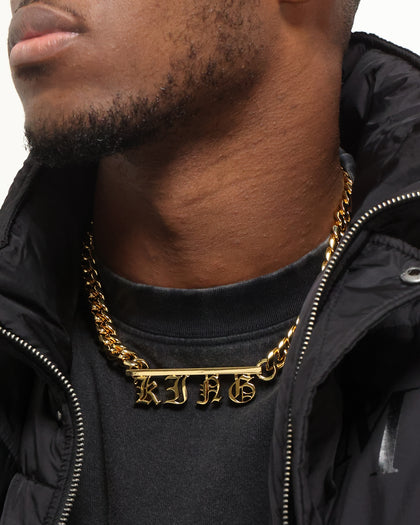 Saint Morta Custom Alpha 4 Letter Chain Gold