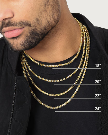 House Of Auric 3.7mm Franco Chain 18K Gold Vermeil