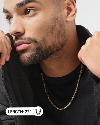 House Of Auric 3.7mm Franco Chain 18K Gold Vermeil