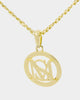 Saint Morta Monogram Pendant Chain Gold