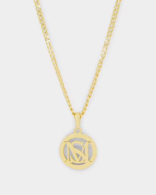 Saint Morta Monogram Pendant Chain Gold