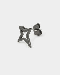 Saint Morta The 4 Point Earrings Black