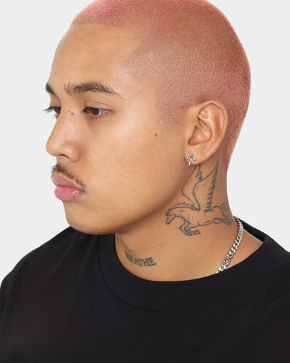 Saint Morta The 4 Point Earrings Black