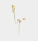 Raising Hell Women's Starry Heart Earrings Chain Gold/Pink