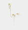 Raising Hell Women's Starry Heart Earrings Chain Iced Gold