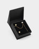 Raising Hell Women's Starry Heart Earrings Chain Iced Gold