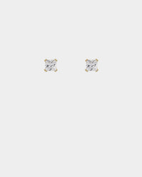 NXS Square Cut Earrings Gold