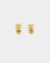 NXS Square Cut Earrings Gold